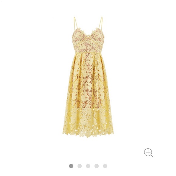 Slate and Willow yellow midi spaghetti strap dress - Picture 6 of 6